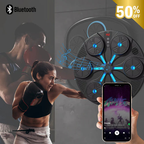MAQUINA DE BOXEOCON BLUETOOTH + GRATIS UN PAR DE GUANTES DE BOX