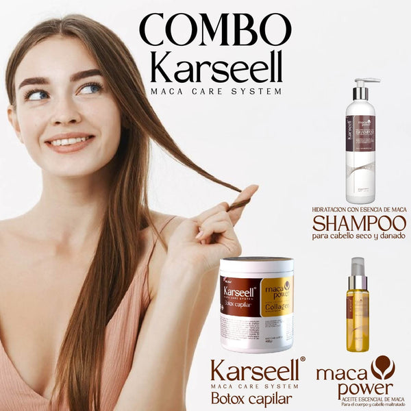 COMBO KARSELL SHAMPOO, BOTOX, ACEITE ARGAN