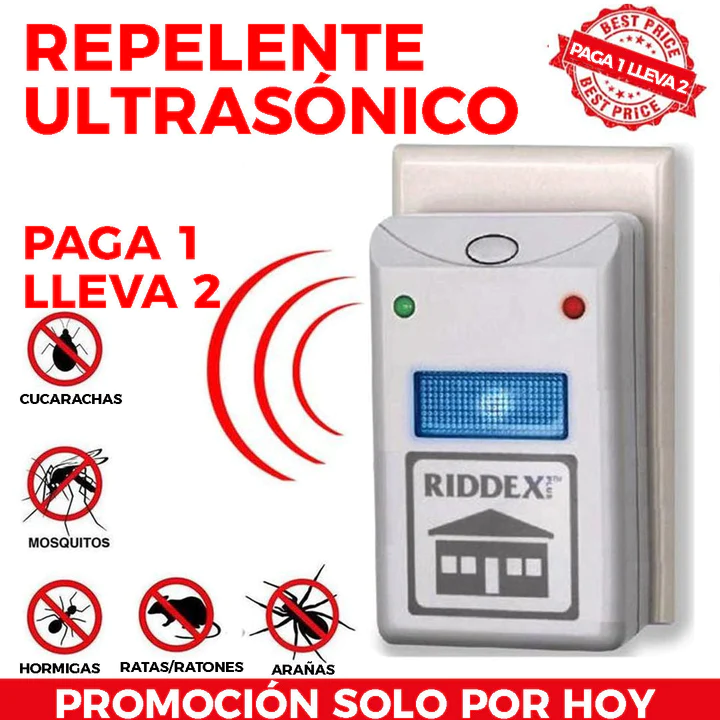 REPELENTE ULTRASÓNICO PARA PLAGAS / INSECTOS™