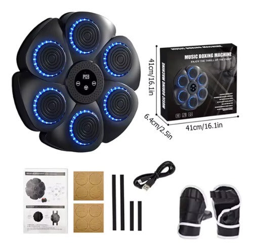MAQUINA DE BOXEOCON BLUETOOTH + GRATIS UN PAR DE GUANTES DE BOX